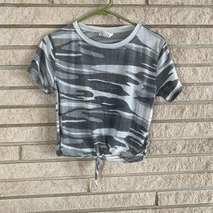 Camo crop top